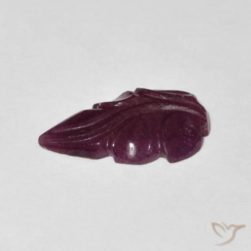 2.40カラットの天然Medium Dark-Purpleルビー、ファンシー、オペーク