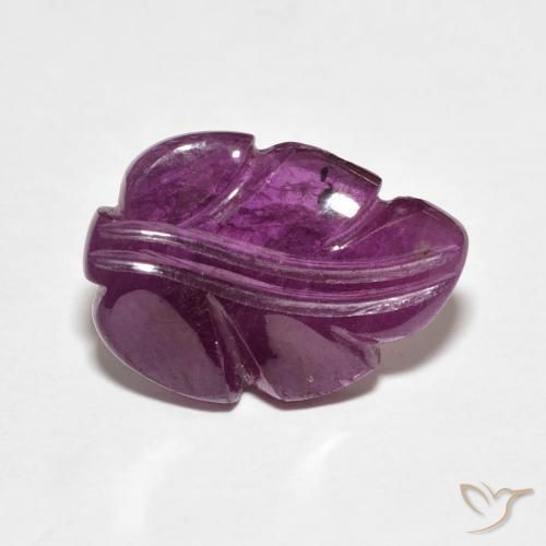 4.70ct 天然 Medium Dark-Purple ルビー, ファンシー, オペーク