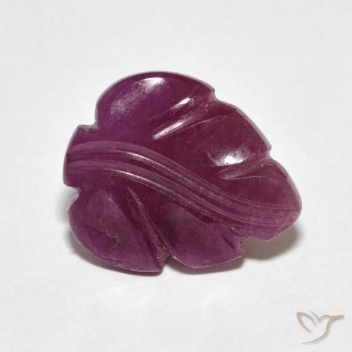3.57カラットの天然Medium Dark-Purpleルビー、ファンシー、オペーク