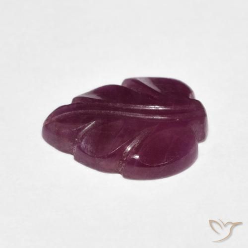 3.57カラットの天然Medium Dark-Purpleルビー、ファンシー、オペーク