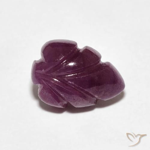 2.10ct 天然 Medium Dark-Purple ルビー, ファンシー, オペーク