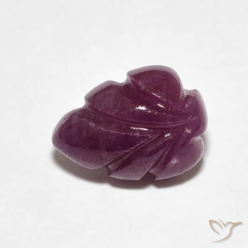 2.10カラットの天然Medium Dark-Purpleルビー、ファンシー、オペーク