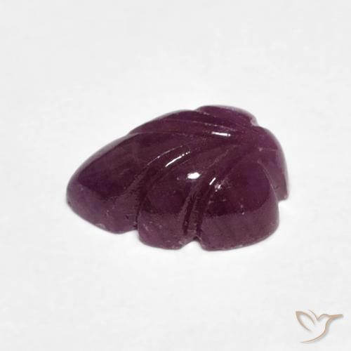 2.10カラットの天然Medium Dark-Purpleルビー、ファンシー、オペーク