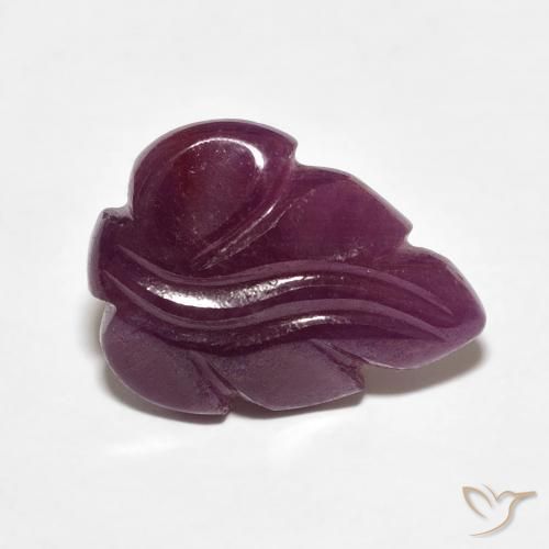 4.42ct 天然 Medium Dark-Purple ルビー, ファンシー, オペーク