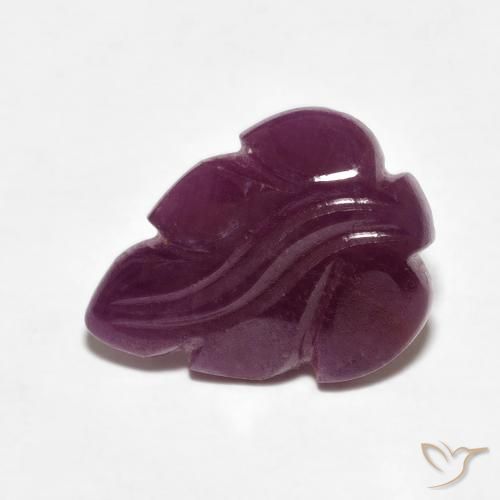 4.42カラットの天然Medium Dark-Purpleルビー、ファンシー、オペーク