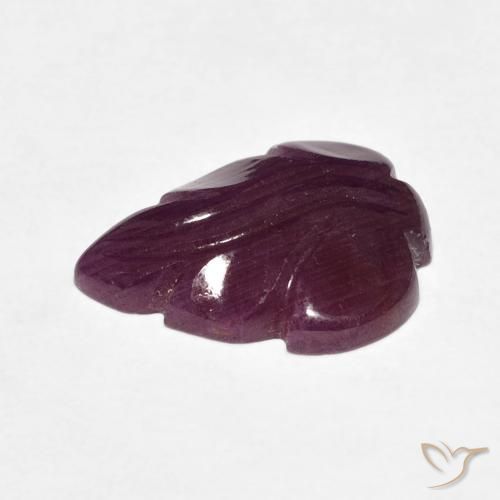 4.42カラットの天然Medium Dark-Purpleルビー、ファンシー、オペーク