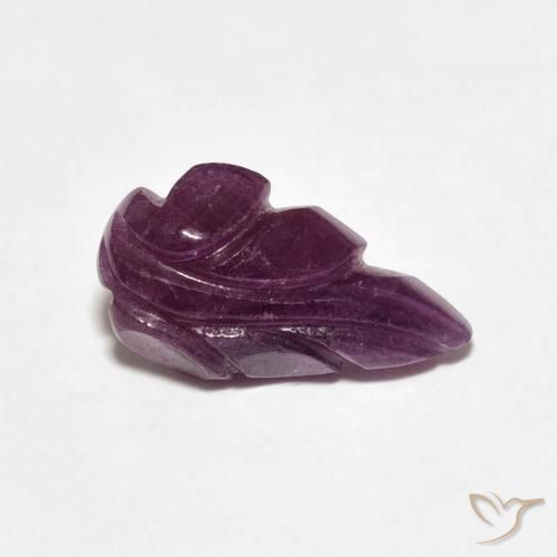 2.37カラットの天然Medium Dark-Purpleルビー、ファンシー、オペーク
