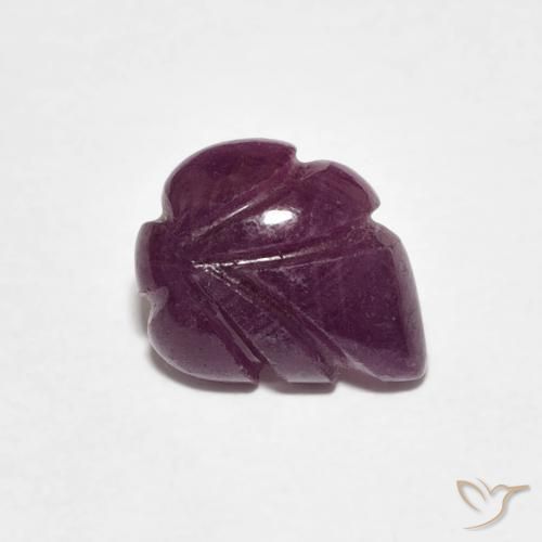 2.15ct 天然 Medium Dark-Purple ルビー, ファンシー, オペーク