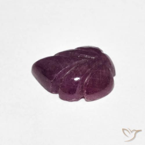 2.15カラットの天然Medium Dark-Purpleルビー、ファンシー、オペーク