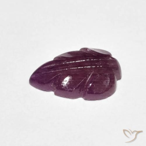 2.30カラットの天然Medium Dark-Purpleルビー、ファンシー、オペーク
