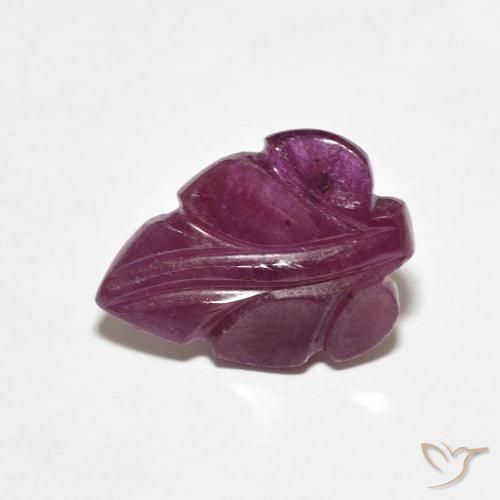 2.98ct 天然 Medium Dark-Purple ルビー, ファンシー, オペーク