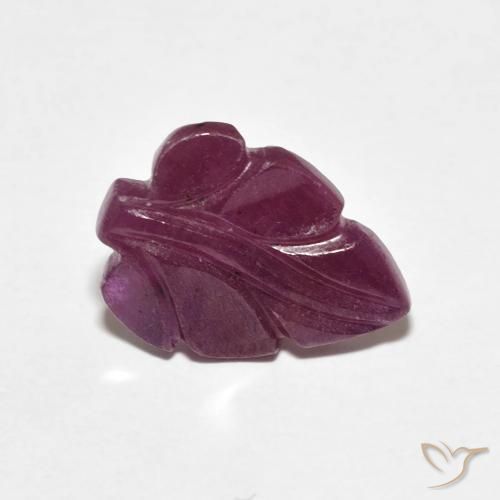 2.98カラットの天然Medium Dark-Purpleルビー、ファンシー、オペーク