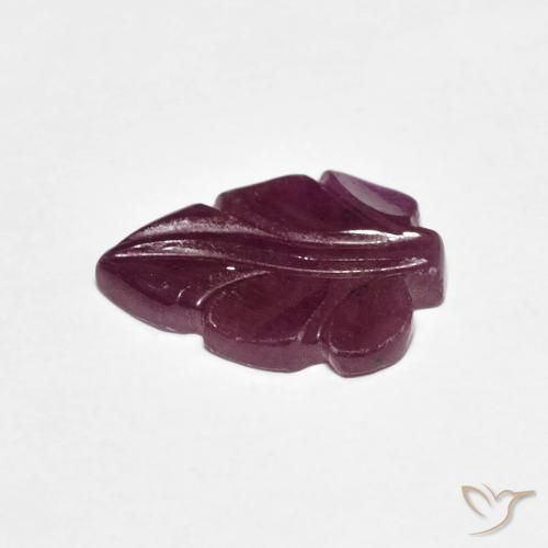 2.98カラットの天然Medium Dark-Purpleルビー、ファンシー、オペーク