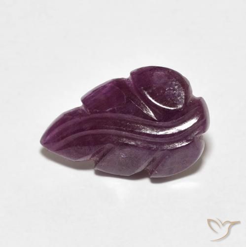 3.86ct 天然 Medium Dark-Purple ルビー, ファンシー, オペーク