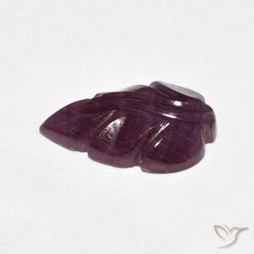 3.86カラットの天然Medium Dark-Purpleルビー、ファンシー、オペーク