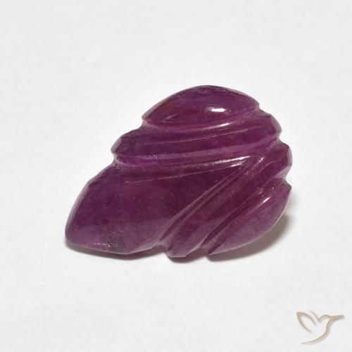 3.19カラットの天然Medium Dark-Purpleルビー、ファンシー、オペーク