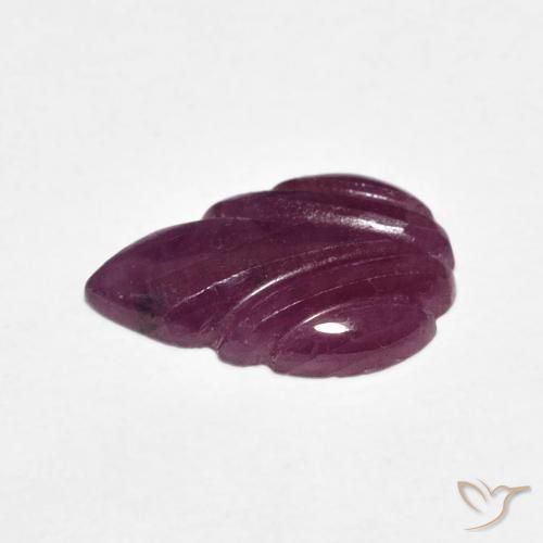 3.19カラットの天然Medium Dark-Purpleルビー、ファンシー、オペーク