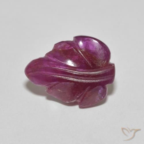 4.64ct 天然 Medium Dark-Purple ルビー, ファンシー, オペーク