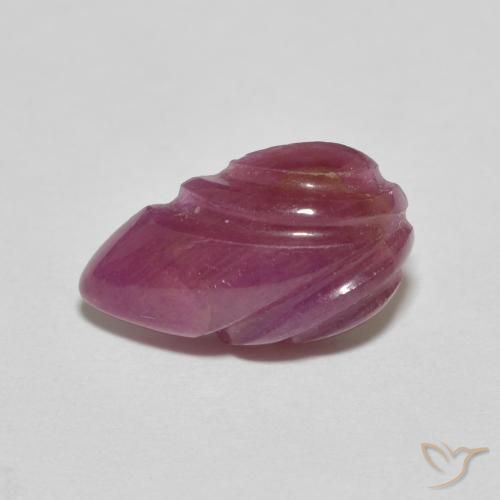 3.48ct 天然 Medium Dark-Purple ルビー, ファンシー, オペーク