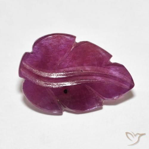 2.93カラットの天然Medium Dark-Purpleルビー、ファンシー、オペーク