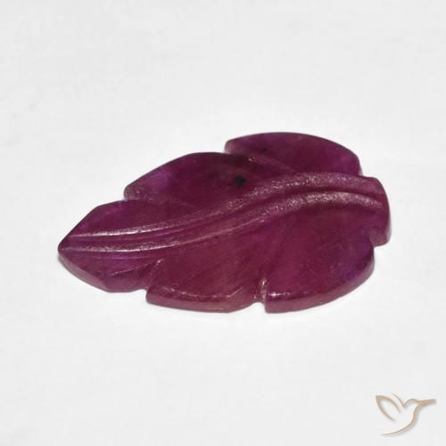 2.93カラットの天然Medium Dark-Purpleルビー、ファンシー、オペーク