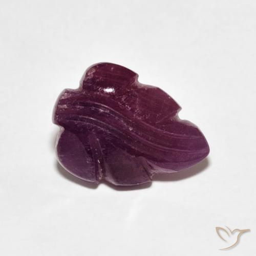 2.78カラットの天然Medium Dark-Purpleルビー、ファンシー、オペーク