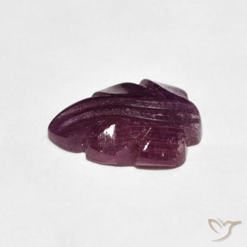 2.78カラットの天然Medium Dark-Purpleルビー、ファンシー、オペーク
