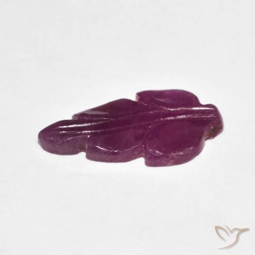 2.74カラットの天然Medium Dark-Purpleルビー、ファンシー、オペーク