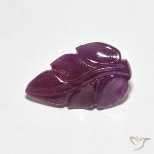 3.39ct 天然 Medium Dark-Purple ルビー, ファンシー, オペーク