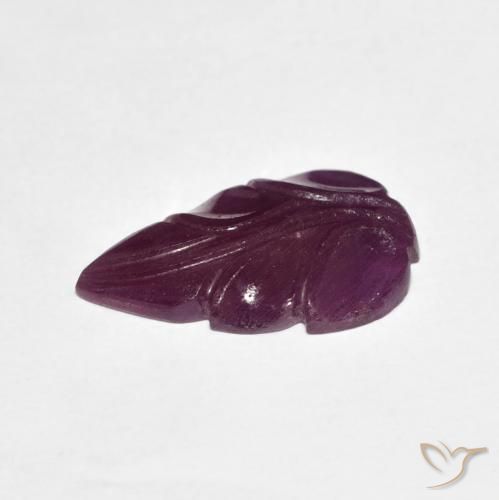 3.39カラットの天然Medium Dark-Purpleルビー、ファンシー、オペーク