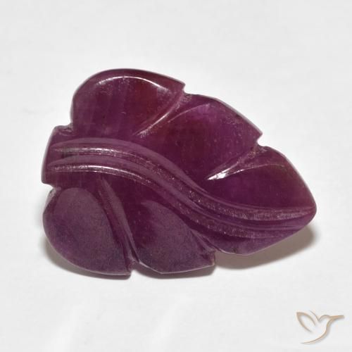 9.79カラットの天然Medium Dark-Purpleルビー、ファンシー、オペーク