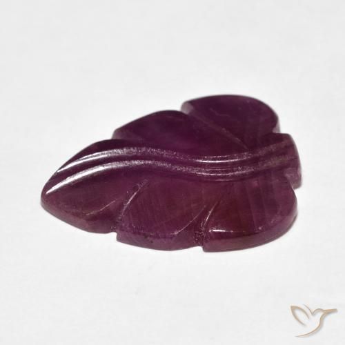9.79カラットの天然Medium Dark-Purpleルビー、ファンシー、オペーク