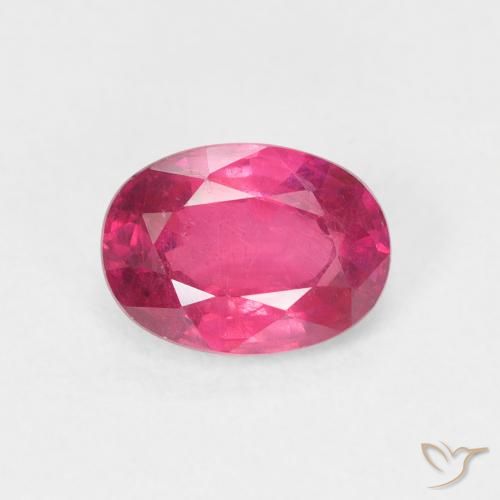 1.21ct 天然 ミディアムレッド ルビー, 楕円形, VS