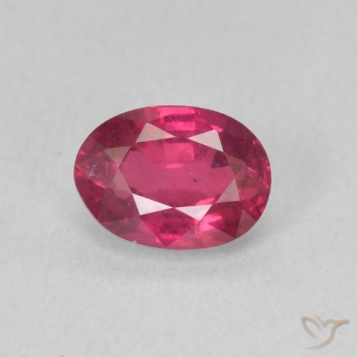 1.17ct 天然 薄いレッド ルビー, 楕円形, VS
