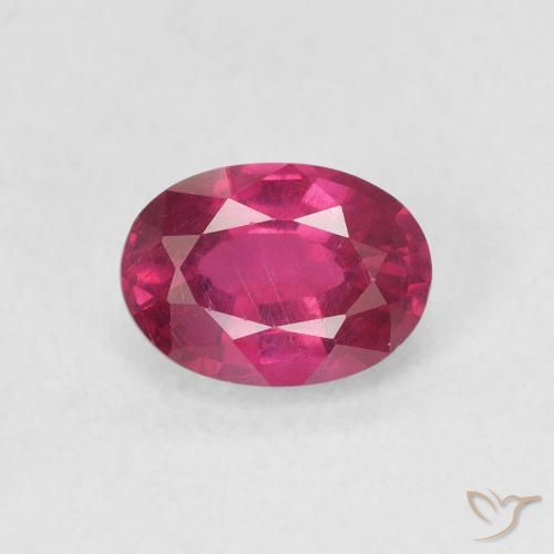 1.21ct 天然 ピンクがかったレッド ルビー, 楕円形, VS