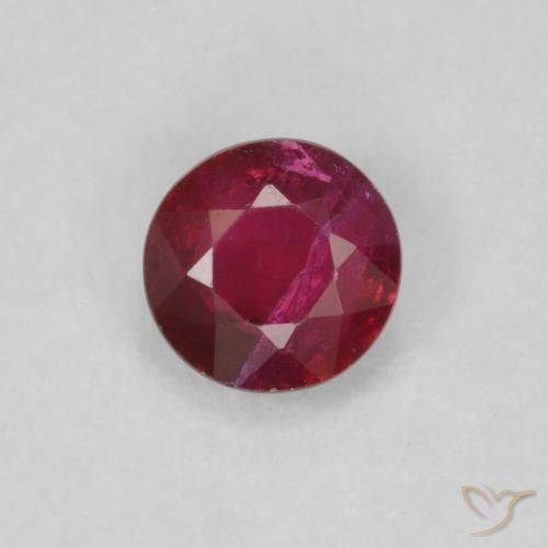 0.27ct 天然 ディープレッド ルビー, ラウンド, VS