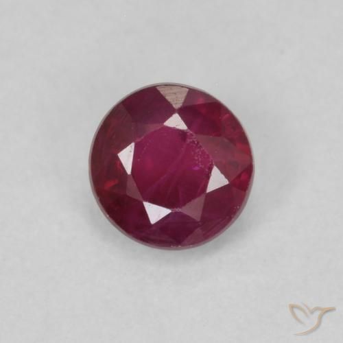 0.32ct 天然 ダークレッド ルビー, ラウンド, VS