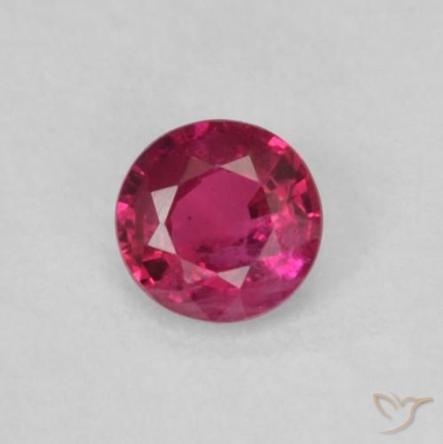 0.21ct 天然 赤みがかったピンク ルビー, ラウンド, VS