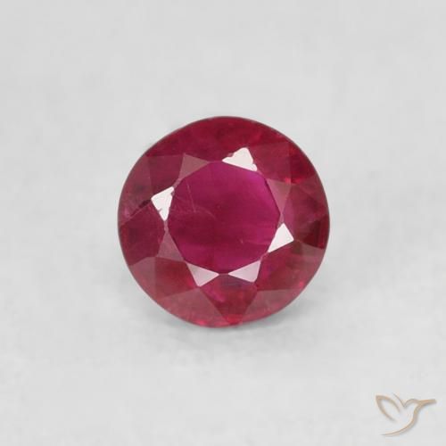 0.29ct 天然 ジャム・レッド ルビー, ラウンド, SI-I1