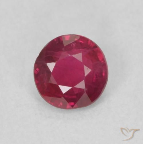 0.29ct 天然 ブラッドレッド ルビー, ラウンド, SI