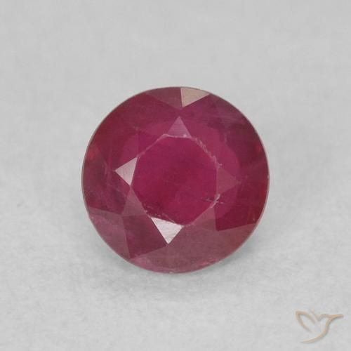 0.30ct 天然 ワインレッド ルビー, ラウンド, SI