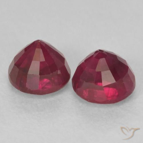 Shop natural 0.72ct ディープレッド ルビー gems, ラウンド, from ミャンマー at GemSelect. In stock, global shipping!