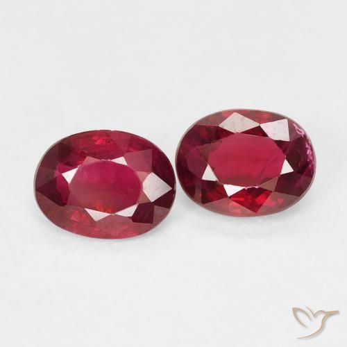 Shop natural 0.90ct ミディアムレッド ルビー gems, 楕円形, from ミャンマー at GemSelect. In stock, global shipping!