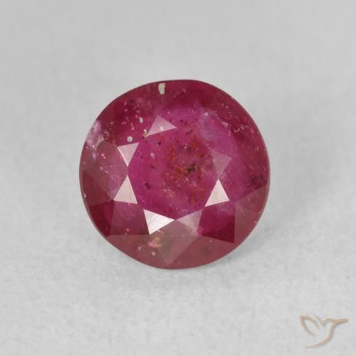1.88ct 天然 ピンクがかったレッド ルビー, ラウンド, VS-SI