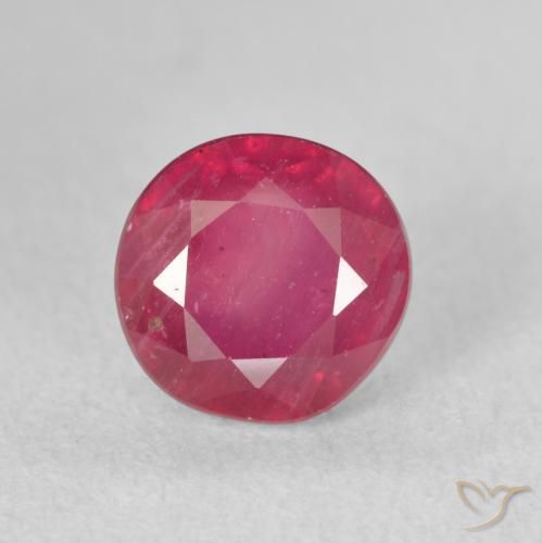 2.62ct 天然 ピンクがかったレッド ルビー, ラウンド, VS-SI