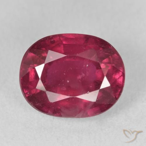 4.20ct 天然 ピンクがかったレッド ルビー, 楕円形, VS-SI