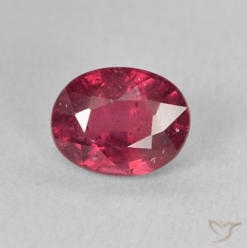 2.10ct 天然 ブラッドレッド ルビー, 楕円形, VS-SI