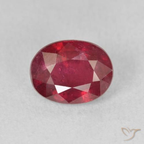 2.13ct 天然 濃い赤みがかったピンク ルビー, 楕円形, VS-SI