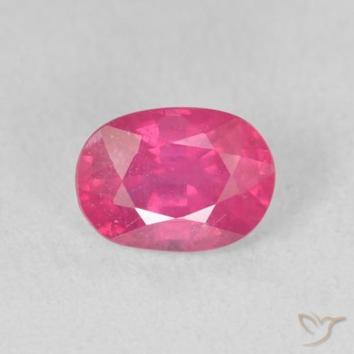 1.83ct 天然 濃いマゼンタ ルビー, 楕円形, VS-SI