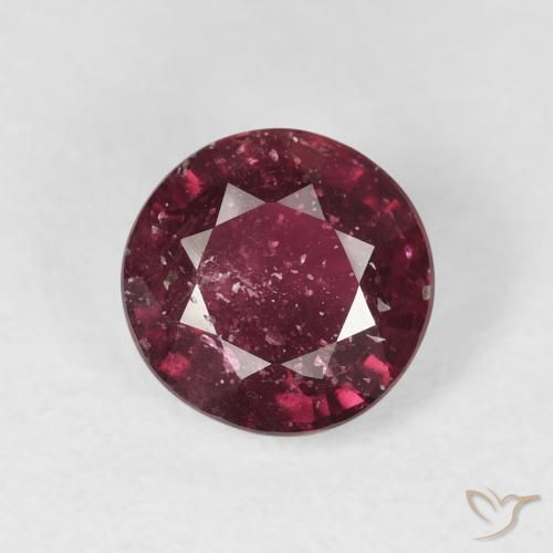 1.95ct 天然 ディープレッド ルビー, ラウンド, SI-I1
